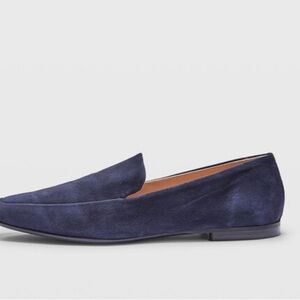 Club Monaco Navy Suede Loafers
